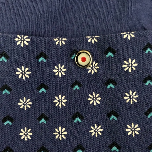 BEN SHERMAN Blue Cotton One-Pocket Tee - Picture 5 of 10